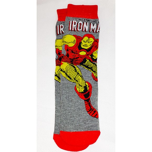 Disney Anime Socks Avengers Marvel Cartoon Figure , Iron Man  NEW - WOT - Picture 1 of 7